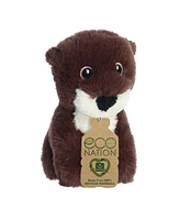 Aurora Mini River Otter Eco Nation Eco-Friendly Plush Toy Brown 5"