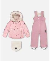 Deux par Baby Girls Two Piece Snowsuit Orchid - Infant|Toddler