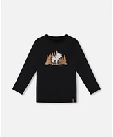 Deux par Toddler Boys T-Shirt With Moose Print