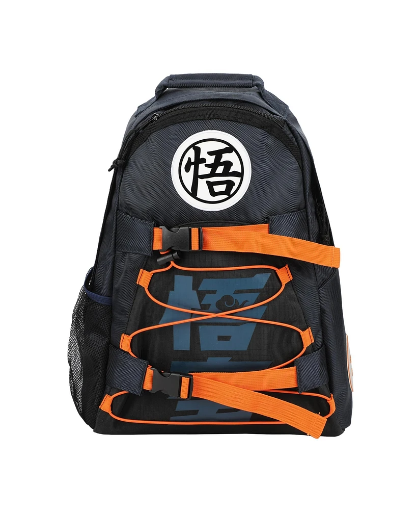 Dragon Ball Z Kanji Symbols Blue Built-Up Backpack