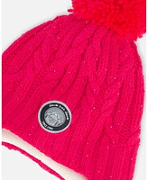 Deux par Girl Peruvian Knit Hat Fuschia Pink - Toddler|Child