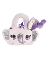 Aurora Small Glitter Elephant Fancy Pals Fashionable Plush Toy Purple 8"