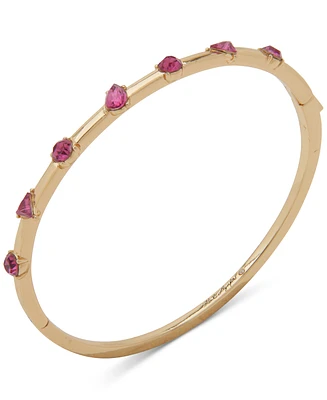 Karl Lagerfeld Paris Gold-Tone Mixed Stone Bangle Bracelet