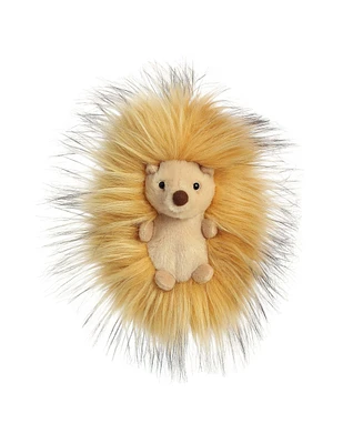 Aurora Small Woody Hedgehog Luxe Boutique Exquisite Plush Toy Brown 6"