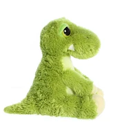 Aurora Medium T-rex Dreamy Eyes Enchanting Plush Toy Green 10"