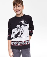 Holiday Lane Big & Little Boys Skier Sweater, Created for Macy's