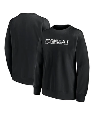 Formula 1 Women's Black Merchandise End Credits Fleece Pullover Sweatshirt