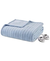 Premier Comfort Textured Fleece Heated Blanket, King