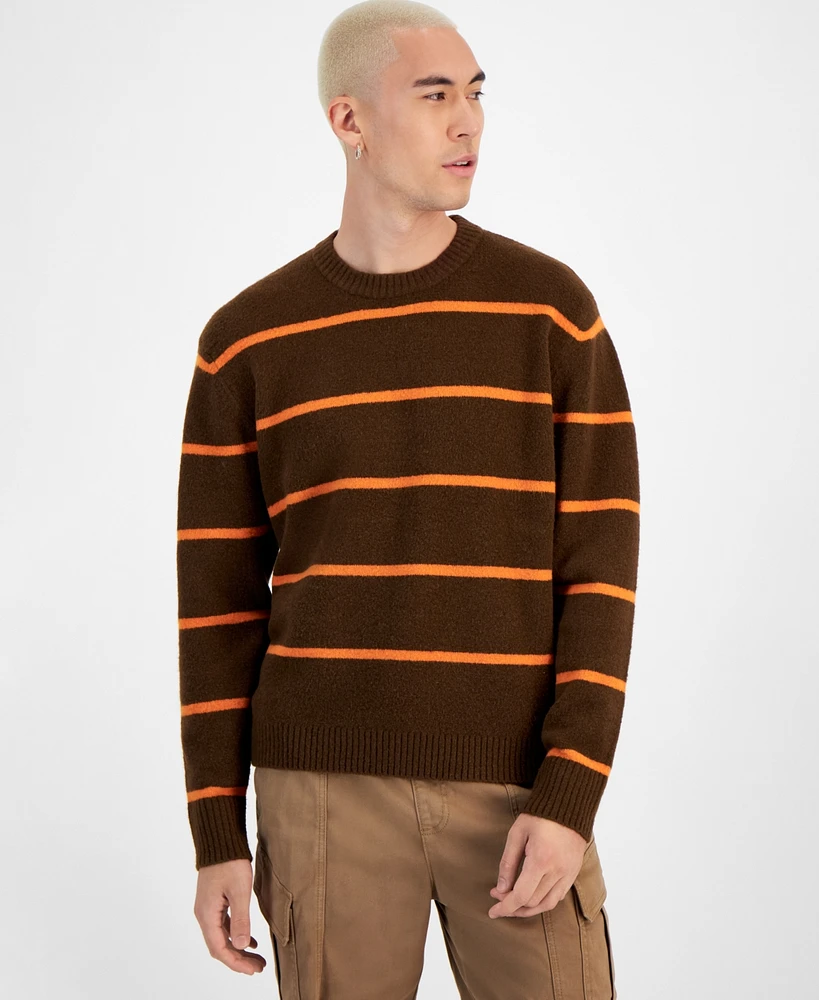 Sun + Stone Men's Scotty Striped Crewneck Sweater, Created for Macy's