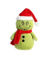 Aurora Small Grinch Snowman Dr. Seuss Whimsical Plush Toy Green 8"