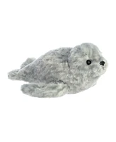 Aurora Small Harbor Seal Mini Flopsie Adorable Plush Toy Gray 8"