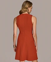 Donna Karan New York Petite Jewel-Neck Sleeveless A-Line Dress