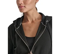 Dkny Women's Tech Ottoman Full-Zip Hoodie