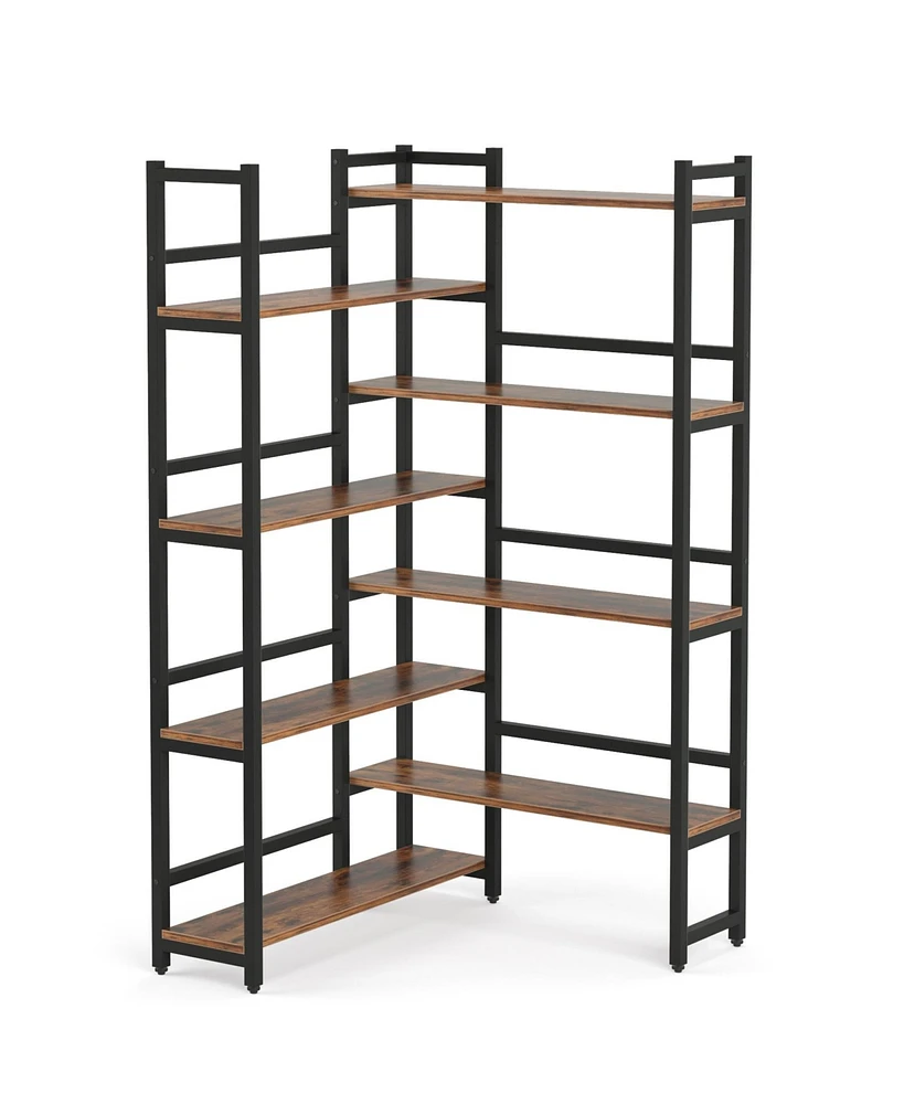 Tribesigns 70.8” Corner Bookshelf, 8