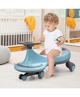 Slickblue Wiggle Car Ride-on Toy with Flashing Wheels