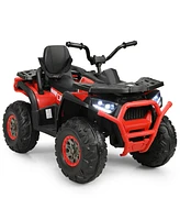 Slickblue 12 V Kids Electric 4-Wheeler Atv Quad with MP3 and Led Lights