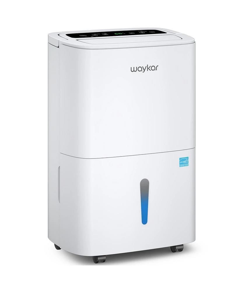 Waykar 150 Pint Energy Star Dehumidifier for Large Rooms & Basements,7000 Sq.Ft