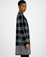 Kasper Women's Plaid Cardigan