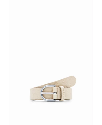 Desigual Women's Geometric leather belt