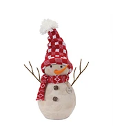 Slickblue Snowman Decor With Hat And Scarf (Set of 2