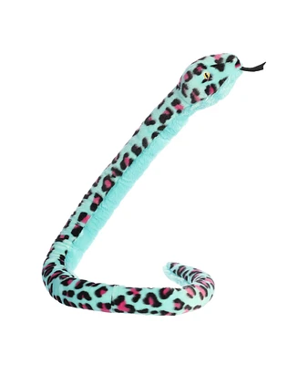 Aurora X-Large Colorful Leopard Snake Playful Plush Toy Blue 50"