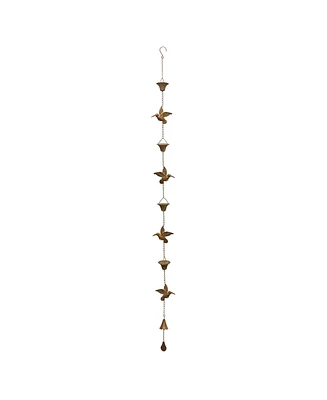 Slickblue Iron Hummingbird Rain Chain 69L