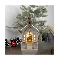 Slickblue Snow Globe Church with Holy Family, Christmas Decor