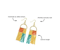 Allison Beaded Fringe Earrings