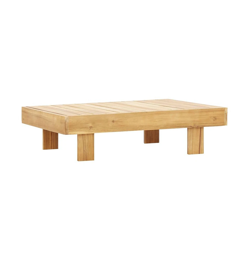 vidaXL Coffee Table 39.4" x 23.6" x 9.8" Solid Acacia Wood