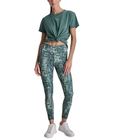 Dkny Sport Women's High-Rise Printed 7/8 Leggings