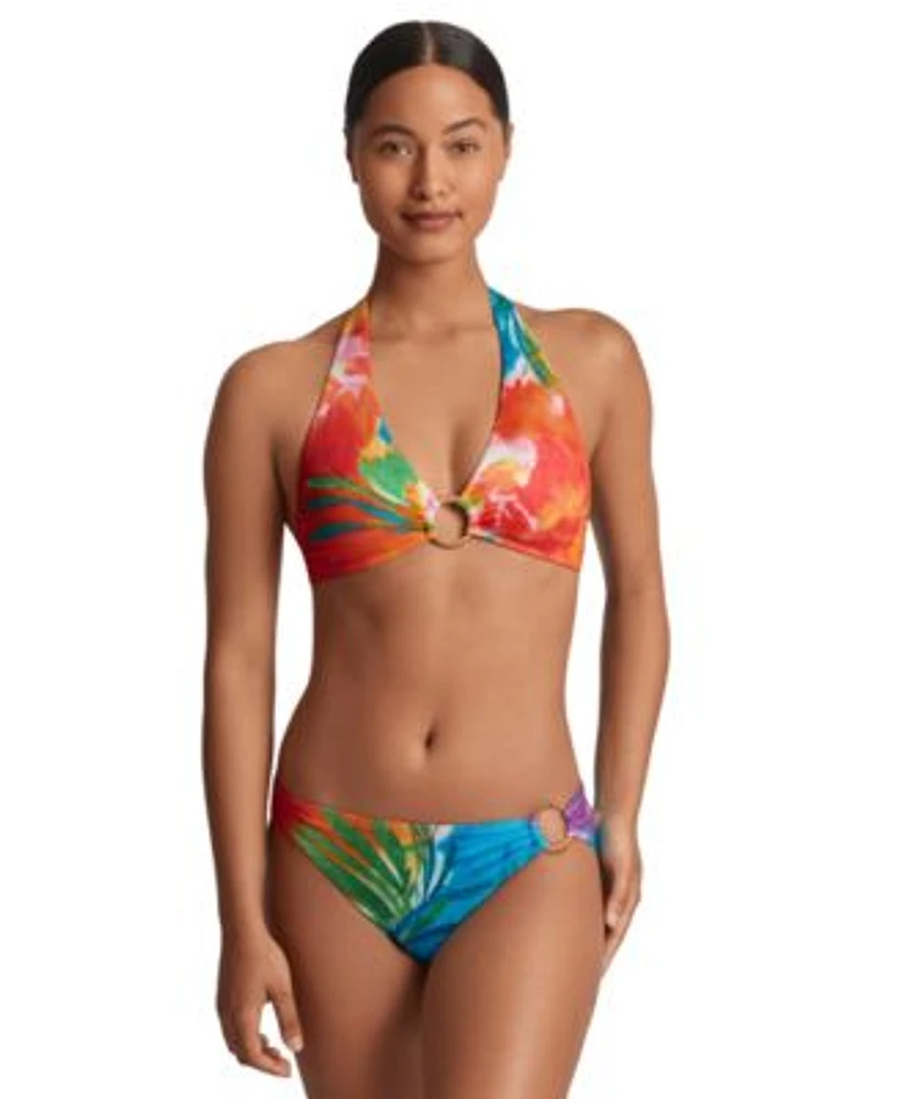 Lauren Ralph Lauren Womens Rattan O Ring Bikini Top Bottoms