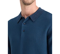 Scotch & Soda Men's Structured Knit Polo Shirt