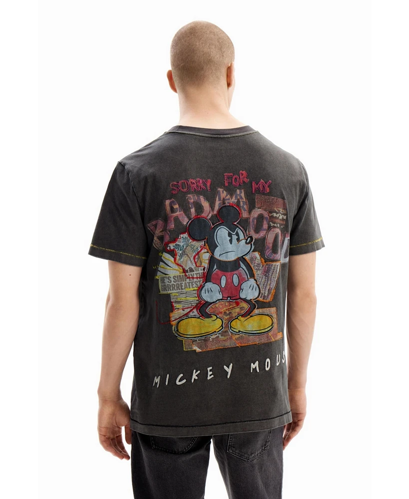 Desigual Men's T-shirt with Mickey Mouse drawing