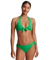 Lauren Ralph Lauren Womens Tie Front Bikini Top Side Tie Bottoms