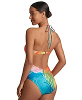 Lauren Ralph Women's Gathered-Front Bandeau One Piece Swimsuit