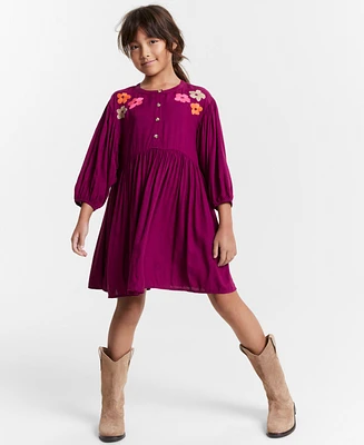 Epic Threads Girls Funky Flowers Embroidered Dress, Created for Macy's