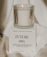 Sweet Water Decor Future Mrs. Soy Candle - Ribbed Glass Jar with Box - 11 oz