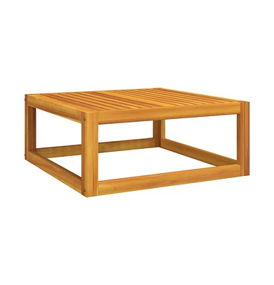 vidaXL Coffee Table 26.8"x26.8"x11.4" Solid Acacia Wood