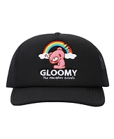 Gloomy Bear Men's Gloomy Under Rainbow Black Foam Trucker Hat