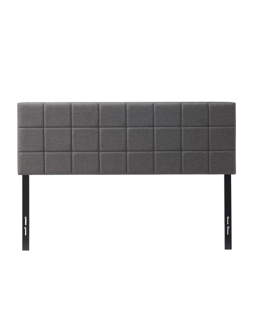 Clara Clark Heavy Duty Adjustable SquareTufted Fabric Headboard - King