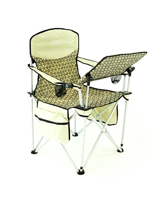 Creative Wagons iChair - Folding Outdoor Camping Chair with Tray Table Earth