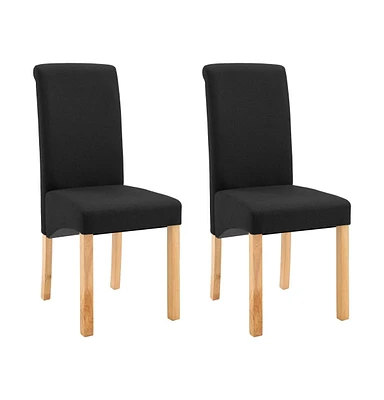 vidaXL Dining Chairs pcs Fabric