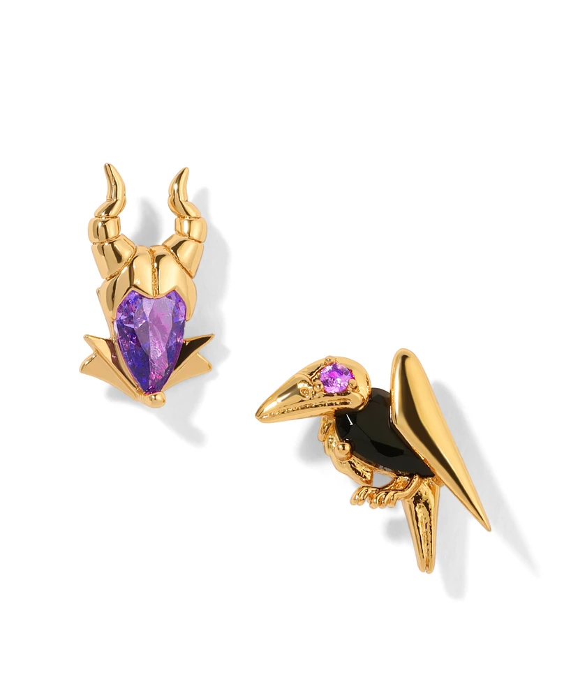 Girls Crew Disney Villains Multi-Color Maleficent Studs