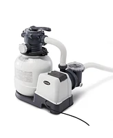 Intex 26645EG 2100 Gph Above Ground Pool Sand Filter Pump with Automatic Timer