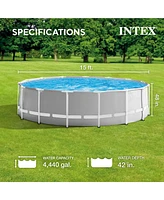 Intex 15ft x 48in Prism Above Ground Swimming Pool Set with Ladder and Cover