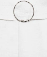Mango Women's Belt Detail Straight Bermuda Shorts