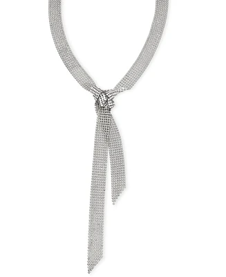 I.n.c. International Concepts Knotted Mesh Chain Lariat Necklace, 20" + 3" extender, Created for Macy's