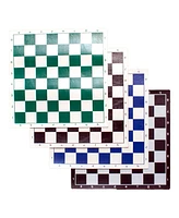 We Games Roll Up Vinyl Chess Board - Blue - 8 in.