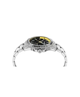 Plein Sport Men's Rampage 3 Hand Date Quartz Stainless steel Bracelet 44mm