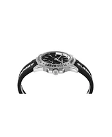 Plein Sport Men's Rampage 3 Hand Date Quartz Black Silicone Strap 44mm